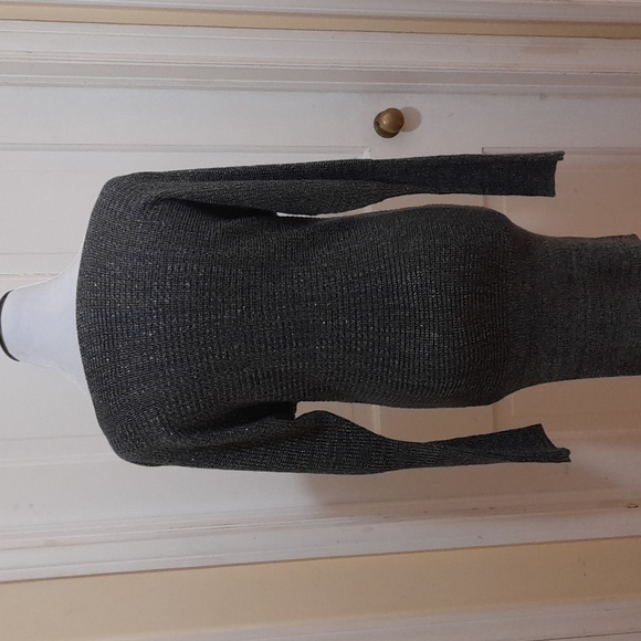 Grey and Silver Sparkle Bodycon Sweater Dress Size S Pre-loved Great Condition - Picture 4 of 5